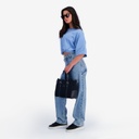 T-shirt  oversized sur taille  avec poche  plaqué
