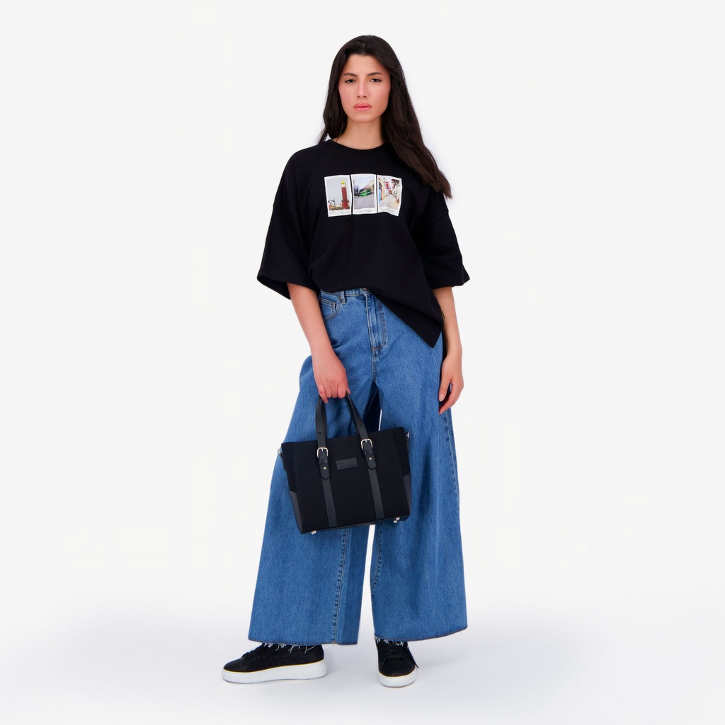 Sweat boxy femme المدينة العربي, محطة برشلونة ا,لمنڨالة