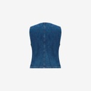 Gilet femme sans manches en jeans GHALIA  2.0