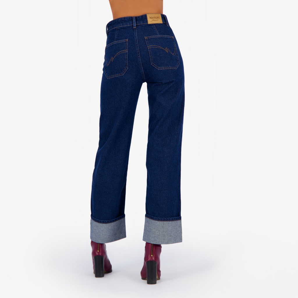 Straight jeans femme a revers SARRA 3.0