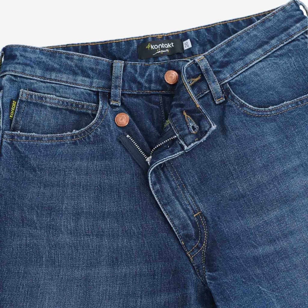 Super Straight jeans femme avec braguette décalé- SARRA 2.0