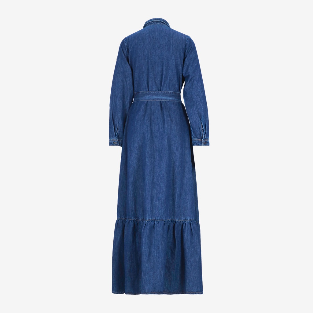 Robe longue femme  avec volants et Broderie ROKIA