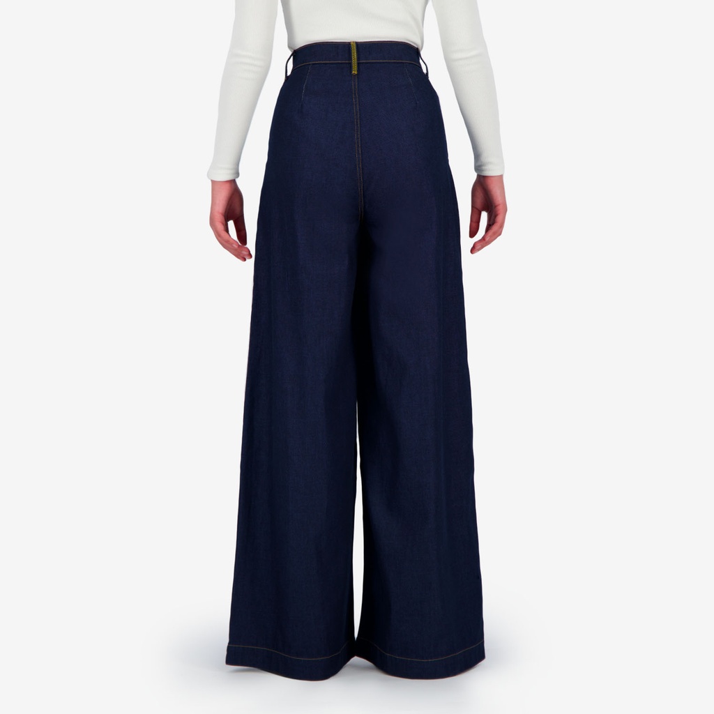 Chino Wide leg femme-CHEDIA