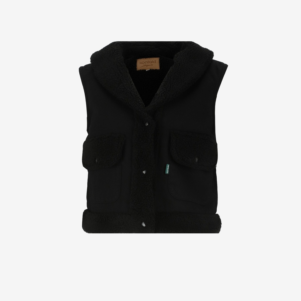 Jacket femme sans manches avec sherpa GHALIA