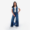 Super Straight jeans femme avec braguette décalé- SARRA 2.0