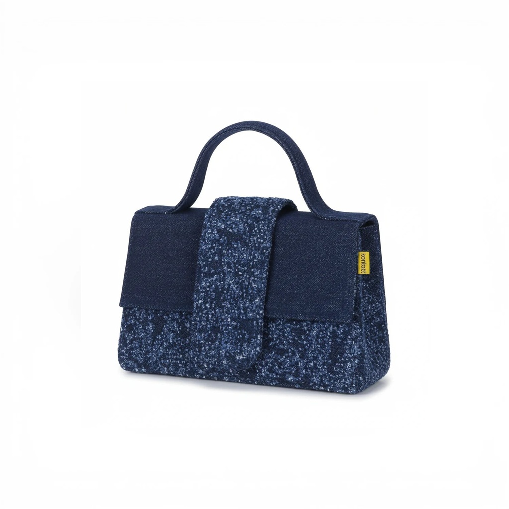 Sac Bambino femme en jeans et cuir