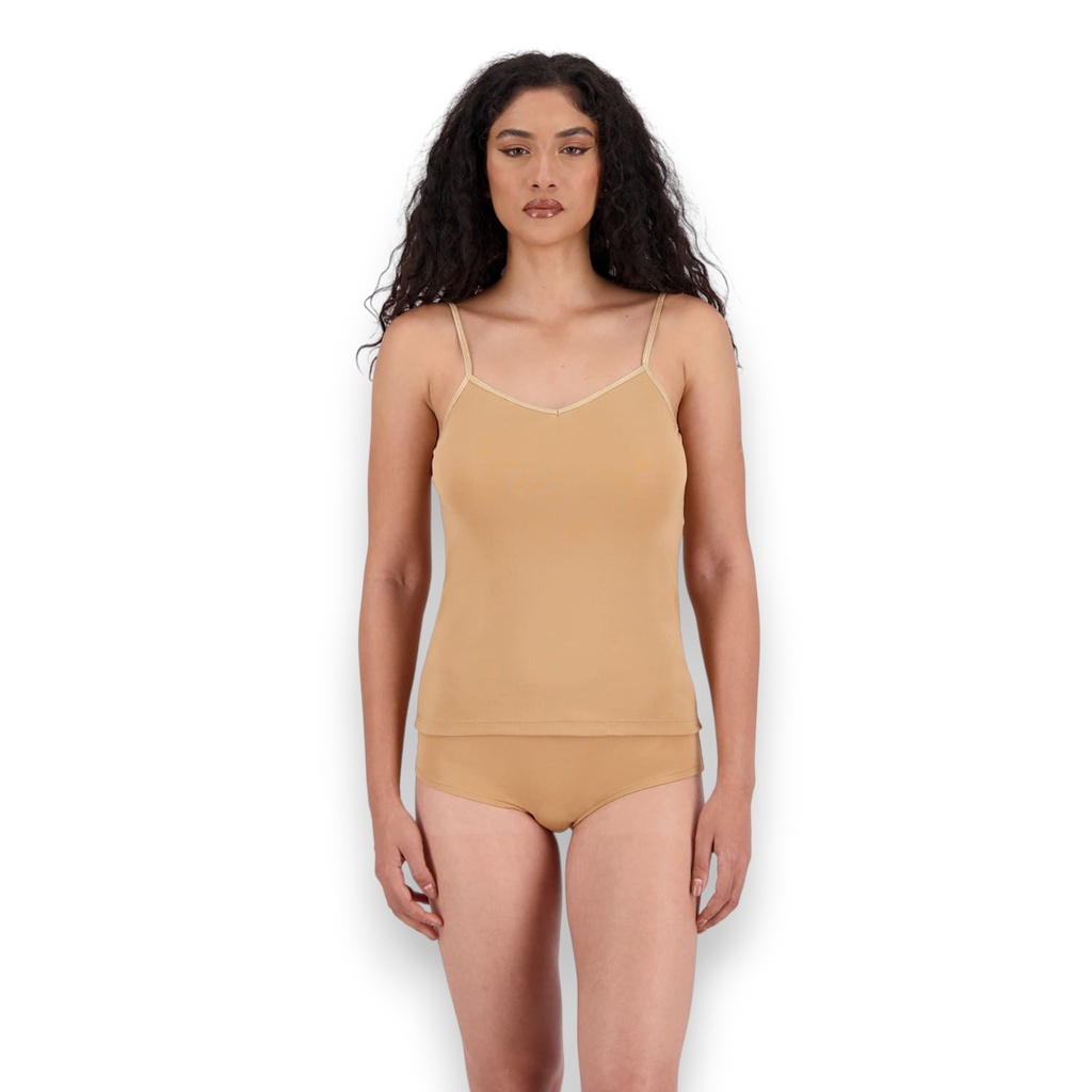 Lot de 2 Caracos femme col V en microfibre extensible