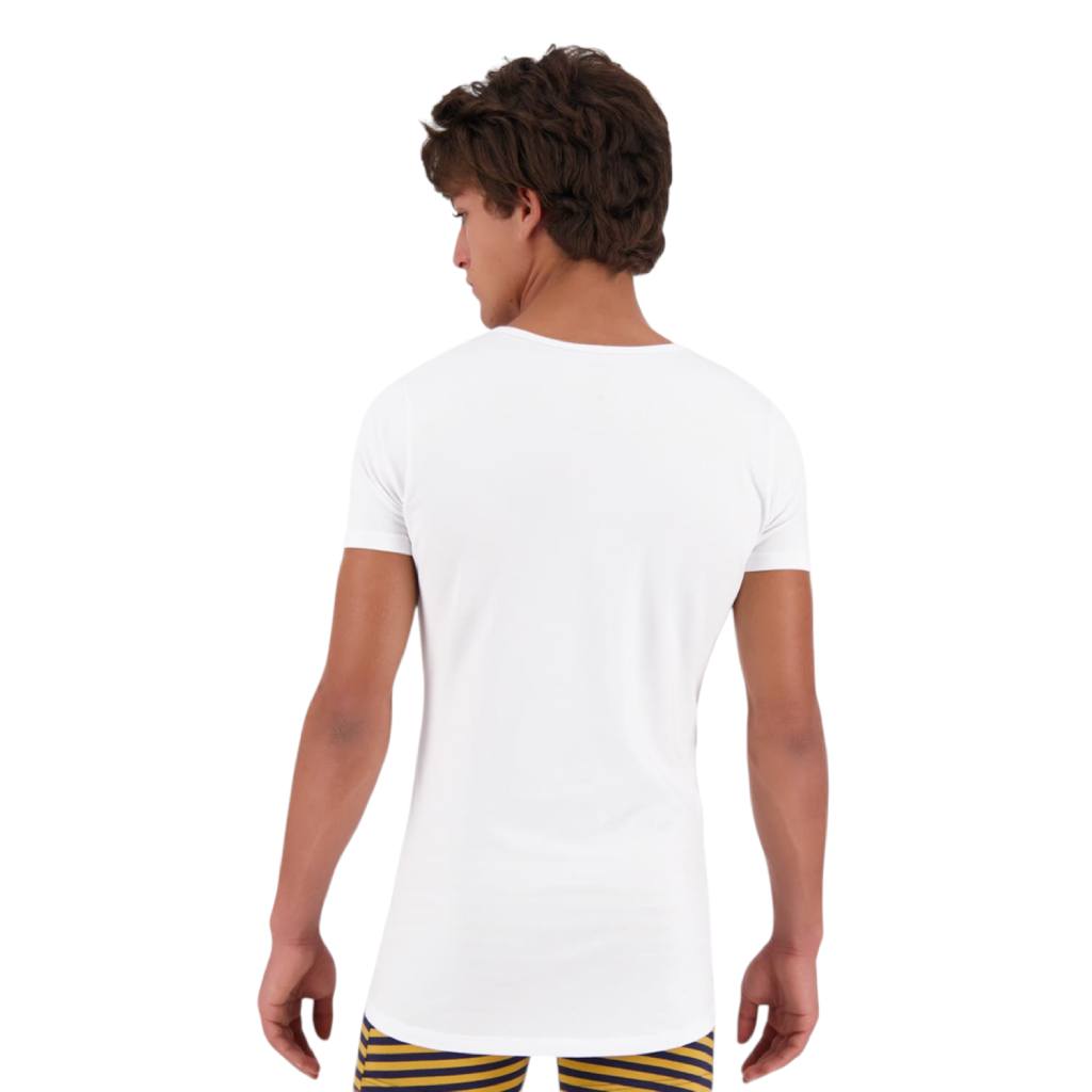 T-shirt slim homme col V en jersey