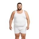 Lot  de 2 Singlets homme grandes tailles en coton pur
