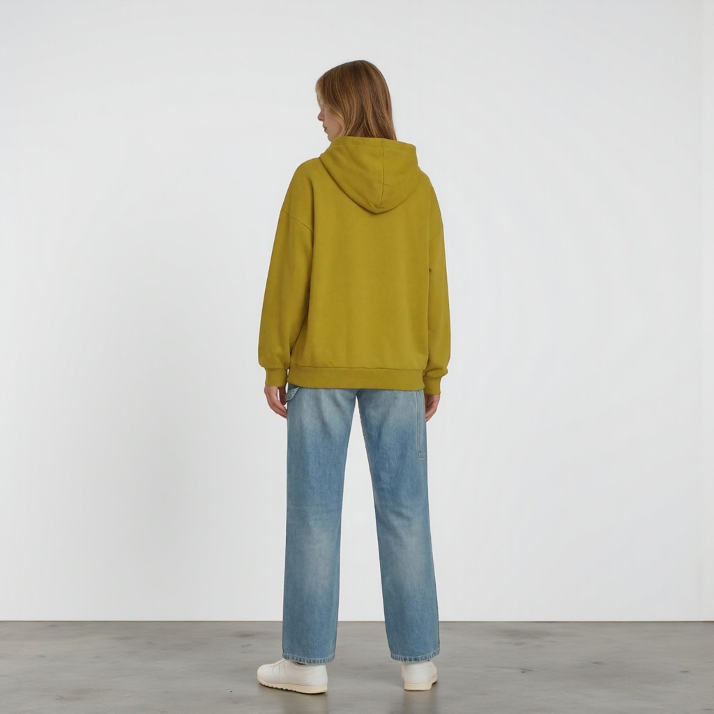 Hoodie oversized femme avec broderie