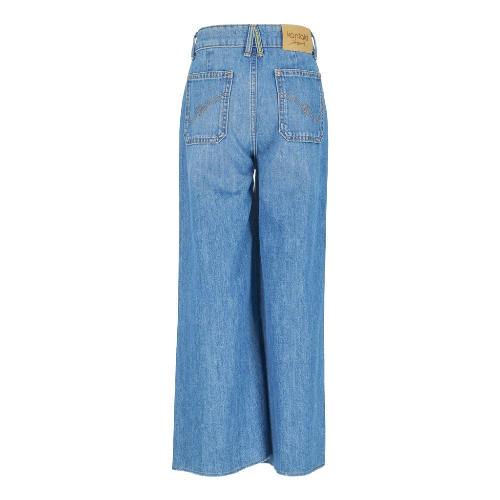 Wide leg jeans fille