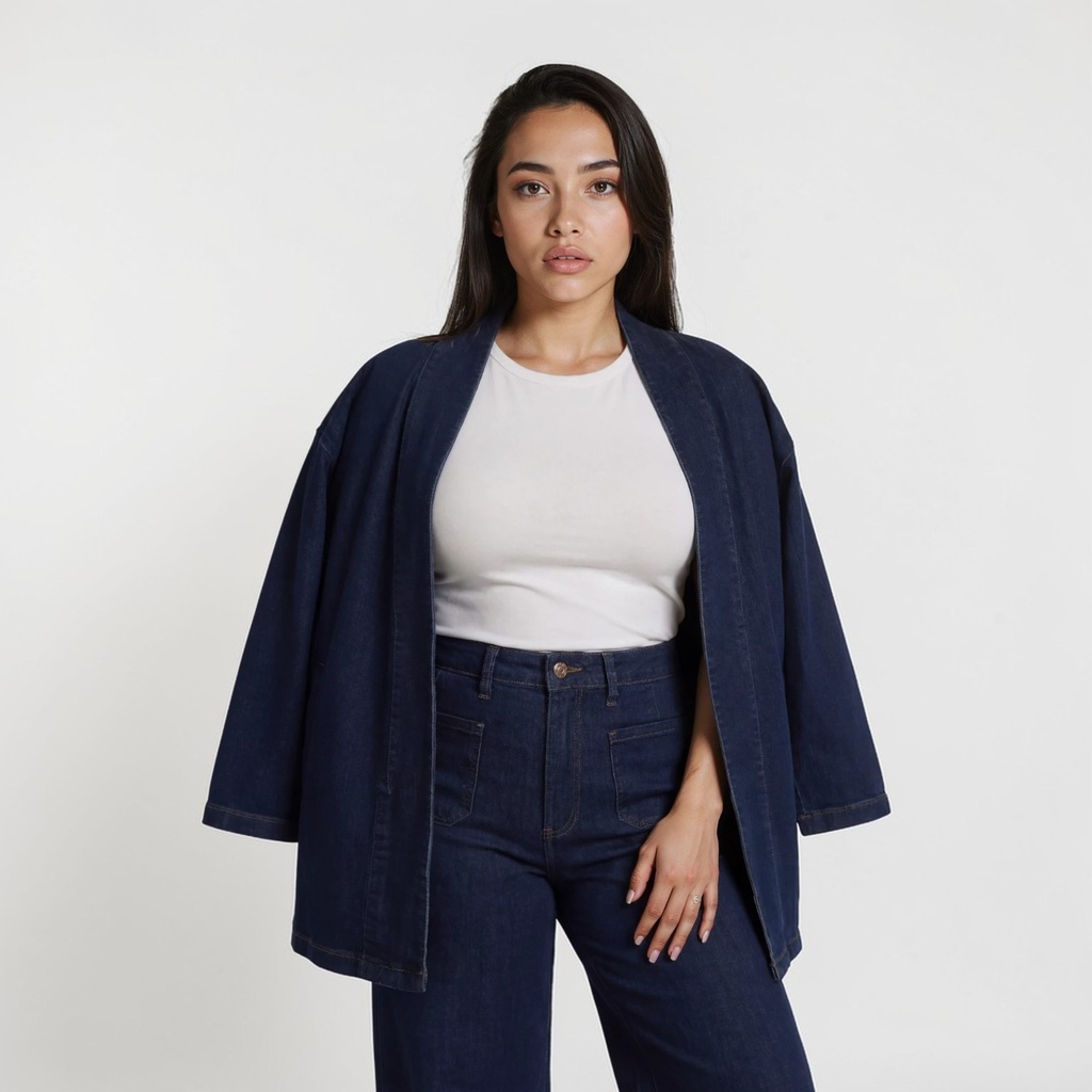 Kimono femme  denim -KARAMA 2.0