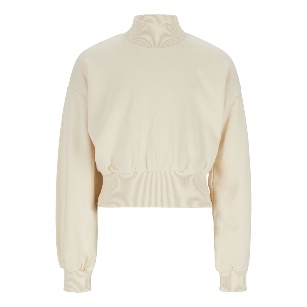 Sweat crop fille avec col cheminée Love You So Matcha