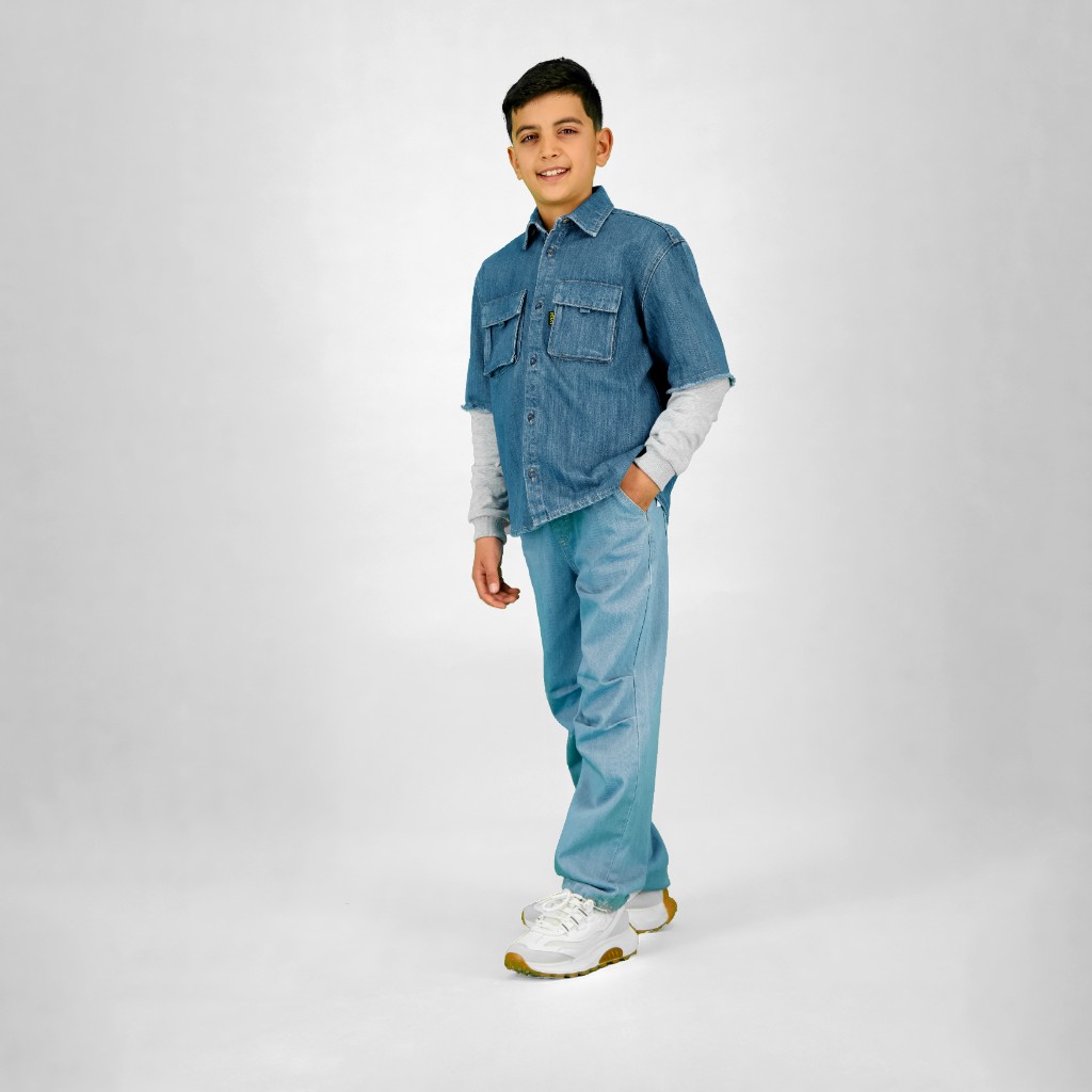 Chemise workwear garçon Bi- Matière