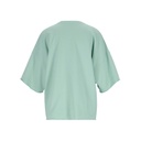 Sweat oversized femme manches courtes   avec broderie