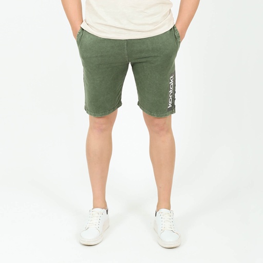 Short homme délavé en molleton