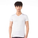 T-shirt homme col V en coton pur