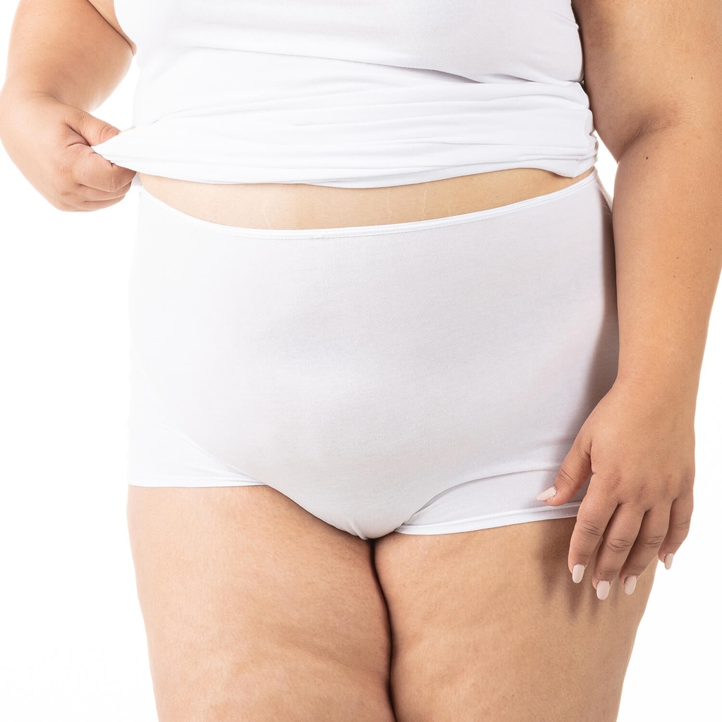 Culotte taille haute grandes tailles en coton stretch