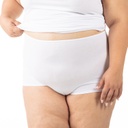 Culotte taille haute grandes tailles en coton stretch