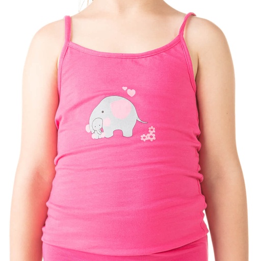 Caraco fille éléphant en coton stretch