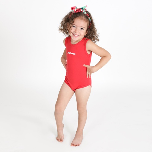 [05-010-03-035-K049-12M] Body bébé sans manches PETIT CHOU (12M)