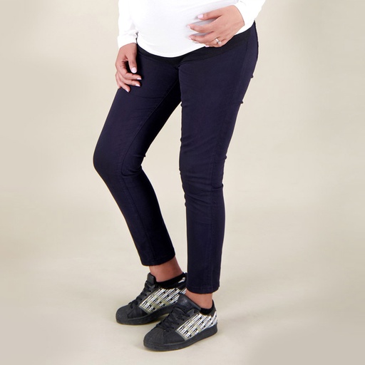 [01-010-01-344-K219-38] Pantalon de grossesse (Bleu   Marine, 38)
