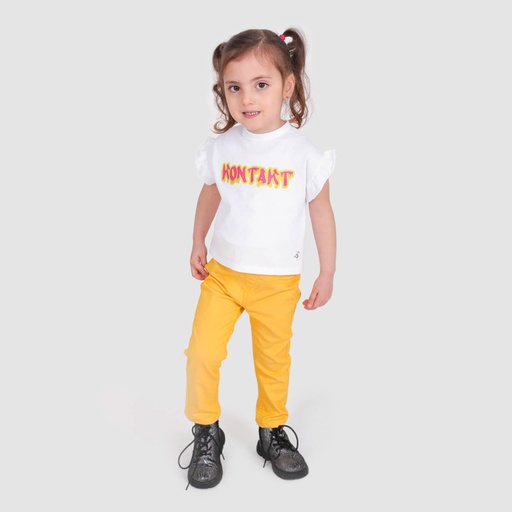 [01-010-01-320-K033-12M] Tregging bébé unisexe (Jaune, 12M)