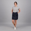 T-shirt femme manches courtes avec volant et broderie