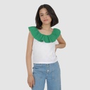 Débardeur fille à volant