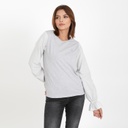 T-shirt femme avec manches en chaine et trame et broderie