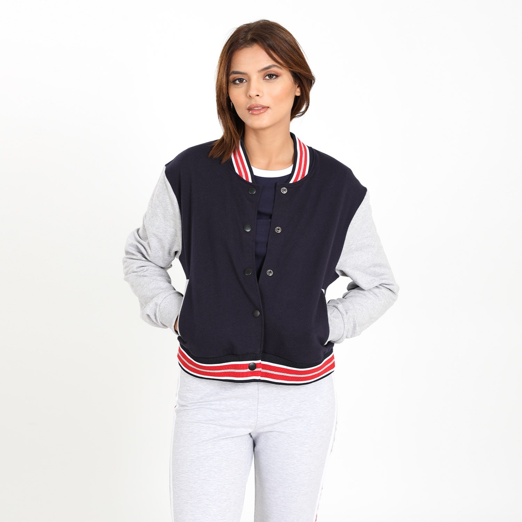 Bombers femme col rectiligne RETRO SPORT