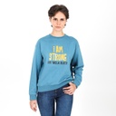 Sweat femme avec broderie I'M STRONG BIK WELA BLECH