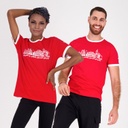 T-shirt unisexe manches courtes نشجعو النسور بالقلب و المريول