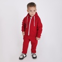 Hoodie zippé bébé manches tombantes