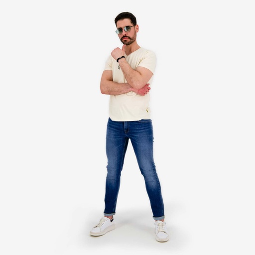 [01-010-01-412-K490-28] Slim jeans homme - SELIM (Jeans  Bleu Foncé, 28)