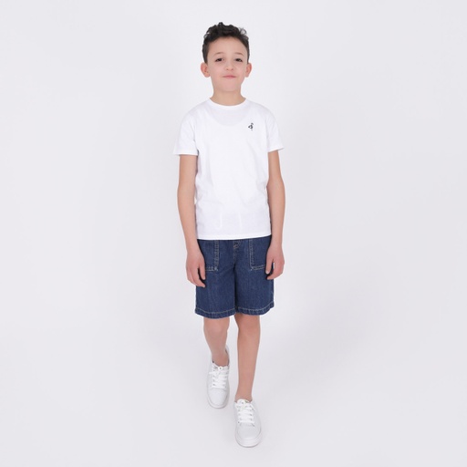 T-shirt garçon manches courtes flamant rose