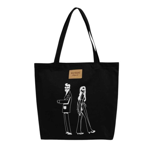 [01-010-31-004-K160-U] Tote bag en jeans DALI &amp; KINDA (Jeans Noir)