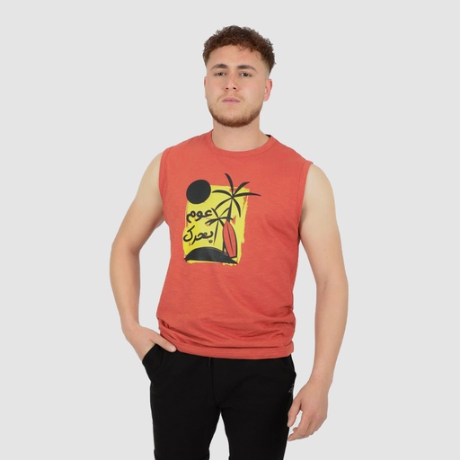 [05-010-12-137-K042-L] Débardeur flammé homme  عوم بحرك (L)