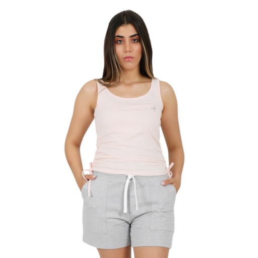 [05-010-12-108-K045-L] Débardeur femme avec cordon de serrage (Rose Clair, L)