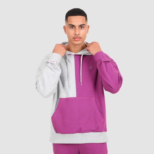 Hoodie oversized homme bi-couleurs