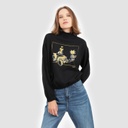 Sweat femme col cheminé QUAD DANS LES DUNES