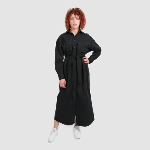 [01-010-78-005-K040-L] Robe chemise maxi femme - RAFIA (L)