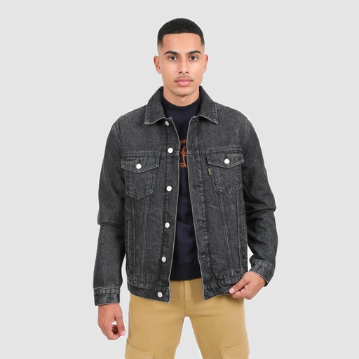 [01-010-10-057-K160-L] Regular jacket homme avec doublure matelassé en jeans - KENZI 2.0 (L)
