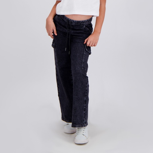 Cargo jeans fille