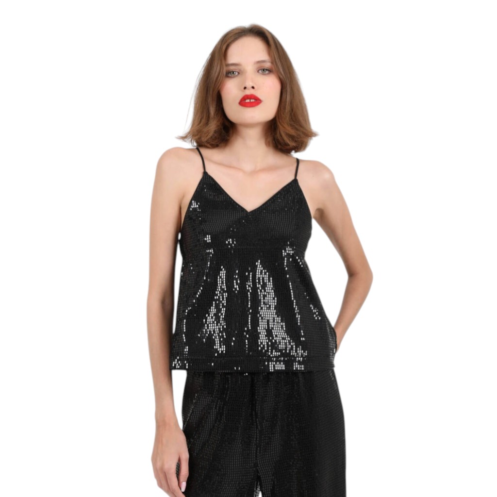 Top en sequin femme