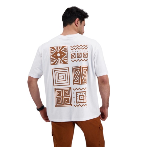 [05-010-02-535-K000-L] T-shirt oversized homme manches courtes MARGOUM (L)