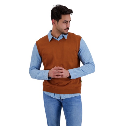 [05-010-36-137-K669-L] Sweat homme sans manches avec broderie (L)