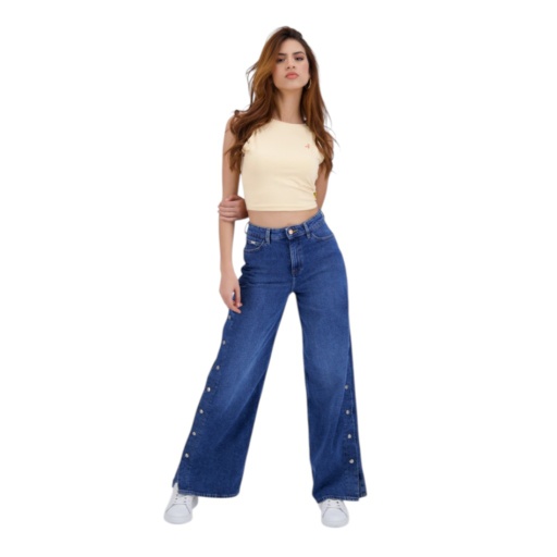 [05-010-59-006-K019-L] Top femme sans manches avec broderie (chair, L)