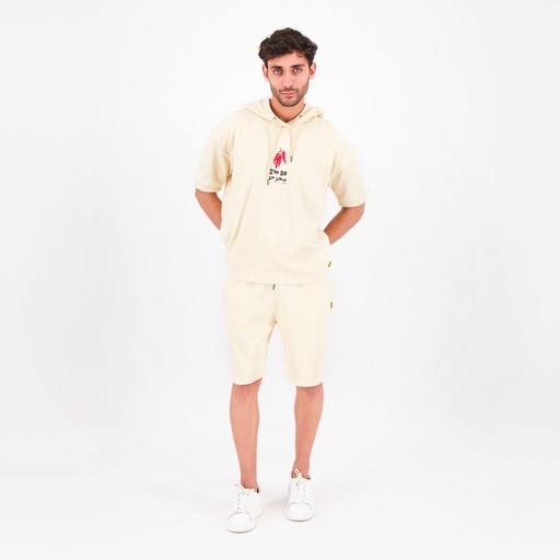 [05-010-18-029-K005-L] Short homme en molleton (Beige, L)