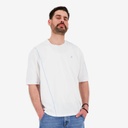 T-shirt oversized homme manches courtes avec piping et broderie